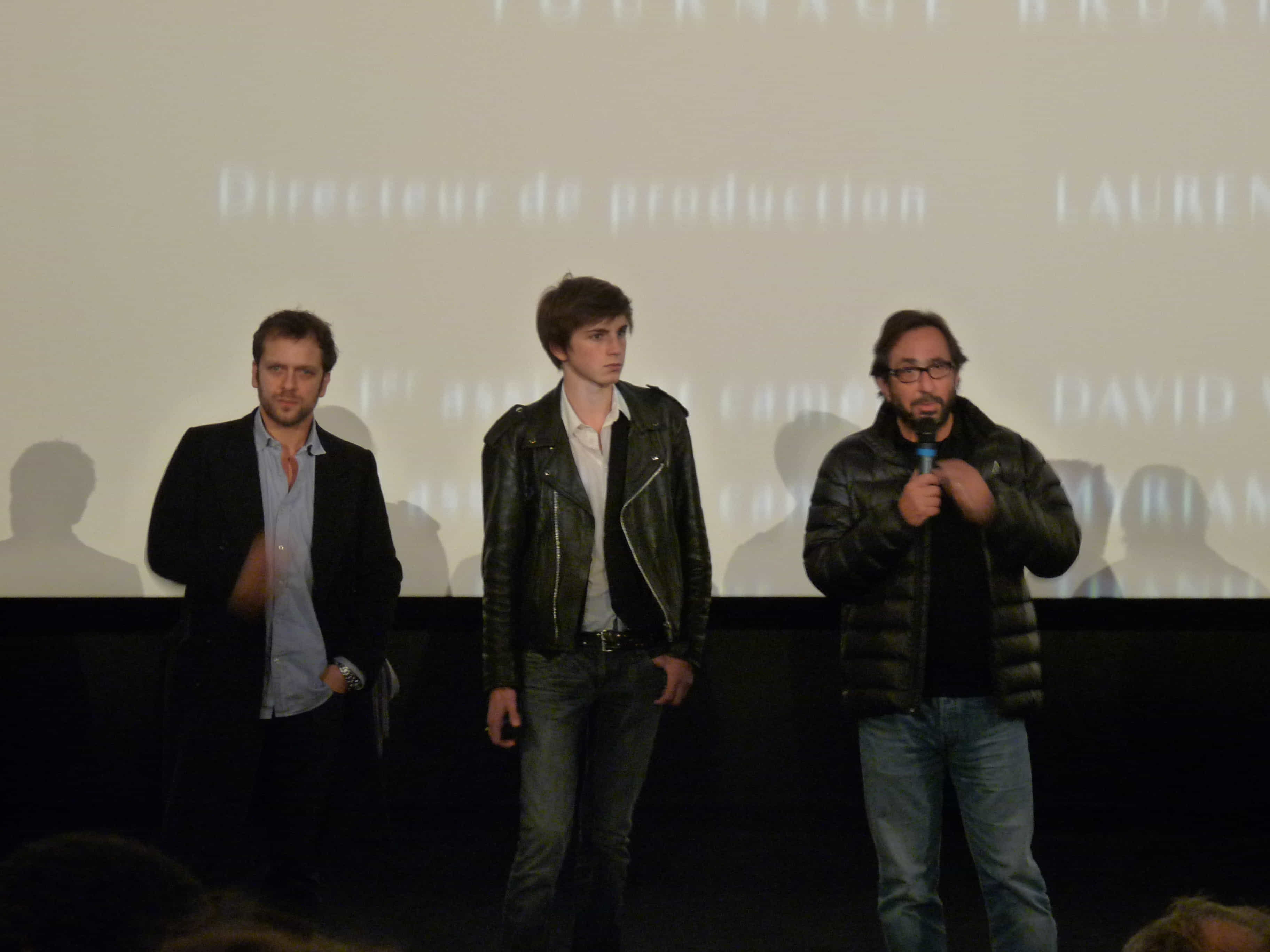 Jonathan Zaccaï, Léo Legrand et Sam Garbarski à l'avant-première du film