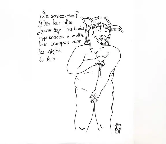 Histoires cochonnes – 15 : D'après l'œuvre d'<a href="http://werna.fr">Erwan Bracchi</a>.