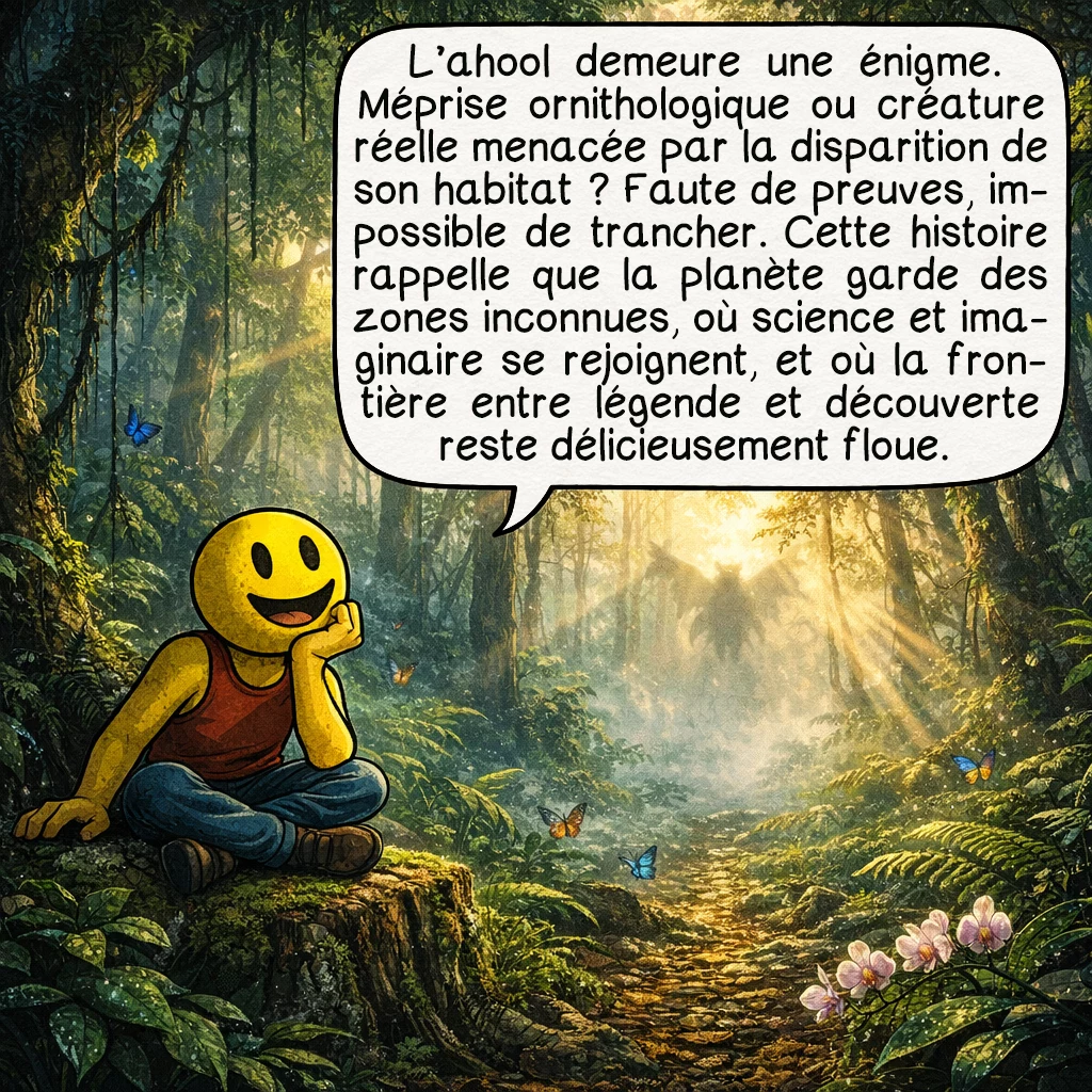 L’ahool, case 10 : L’ahool reste une énigme non résolue. Simple méprise ornithologique amplifiée par l’imagination, ou créature authentique menacée par la destruction de son habitat ? Sans preuve tangible, impossible de trancher définitivement. Cette histoire nous rappelle que notre planète recèle encore des zones inexplorées, et que le mystère stimule autant la curiosité scientifique que l’imaginaire collectif. La frontière entre découverte et légende reste parfois délicieusement floue.