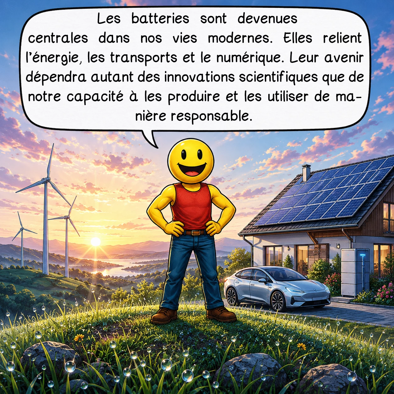 Les batteries, case 10 : Les batteries sont devenues centrales dans nos vies modernes. Elles relient l’énergie, les transports et le numérique. Leur avenir dépendra autant des innovations scientifiques que de notre capacité à les produire et les utiliser de manière responsable.