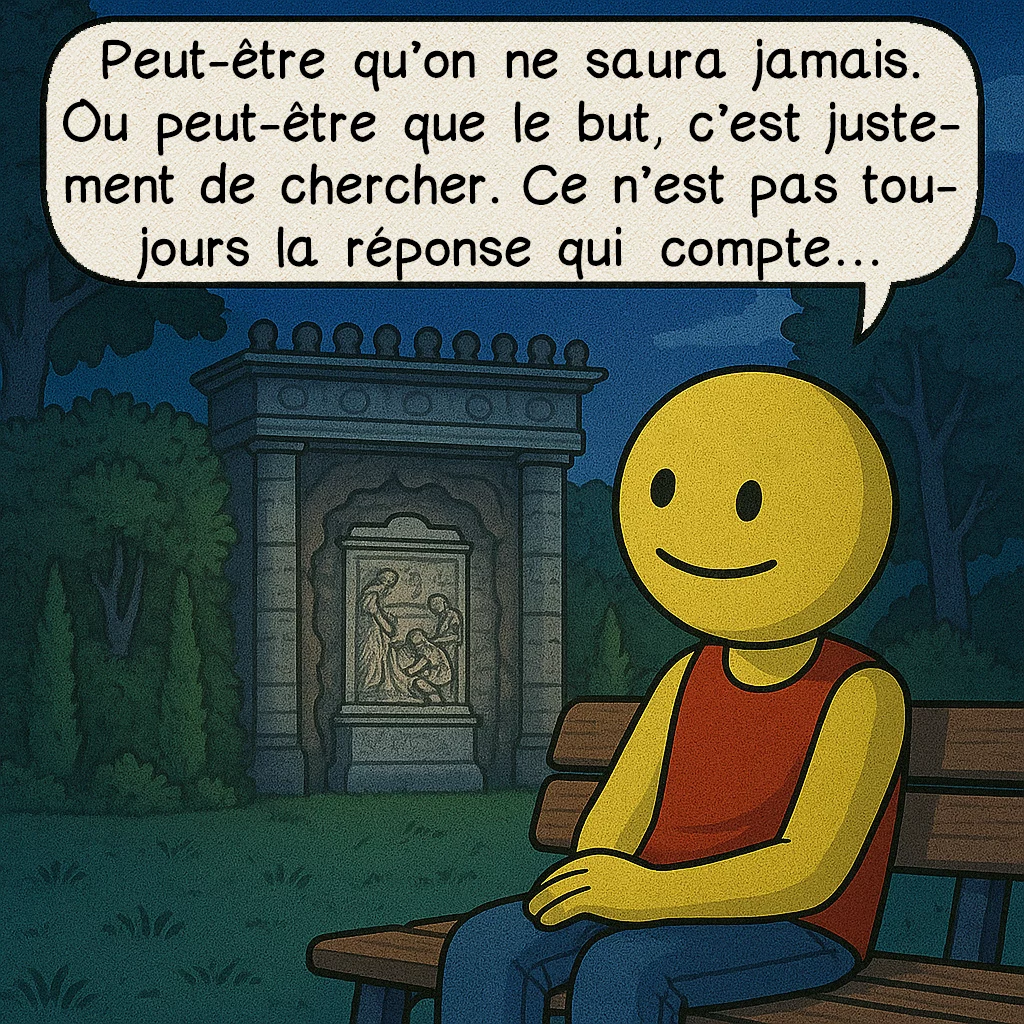 L’inscription de Shugborough, case 9 : Peut-être qu’on ne saura jamais. Ou peut-être que le but, c’est justement de chercher. Ce n’est pas toujours la réponse qui compte…