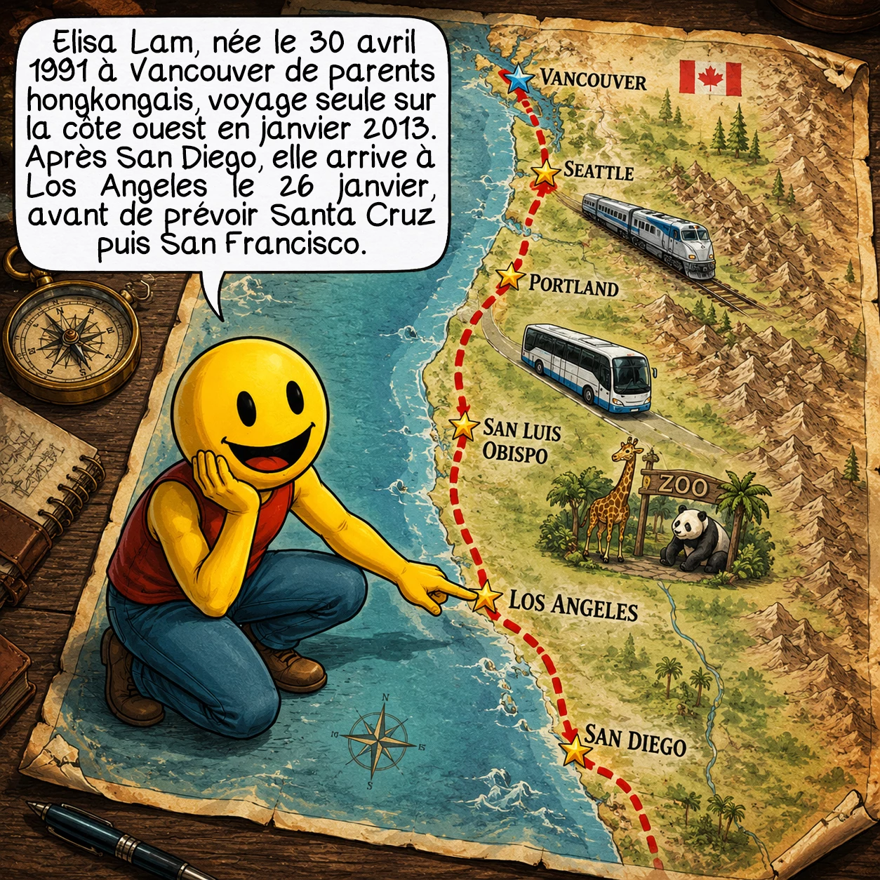 L’affaire Elisa Lam, case 2 : Elisa Lam, née le 30 avril 1991 à Vancouver, est la fille d’immigrants hongkongais. En janvier 2013, elle entreprend seule un voyage sur la côte ouest, en train et en bus. Elle visite le zoo de San Diego, puis arrive à Los Angeles le 26 janvier. Elle prévoit ensuite de poursuivre vers Santa Cruz et San Francisco.