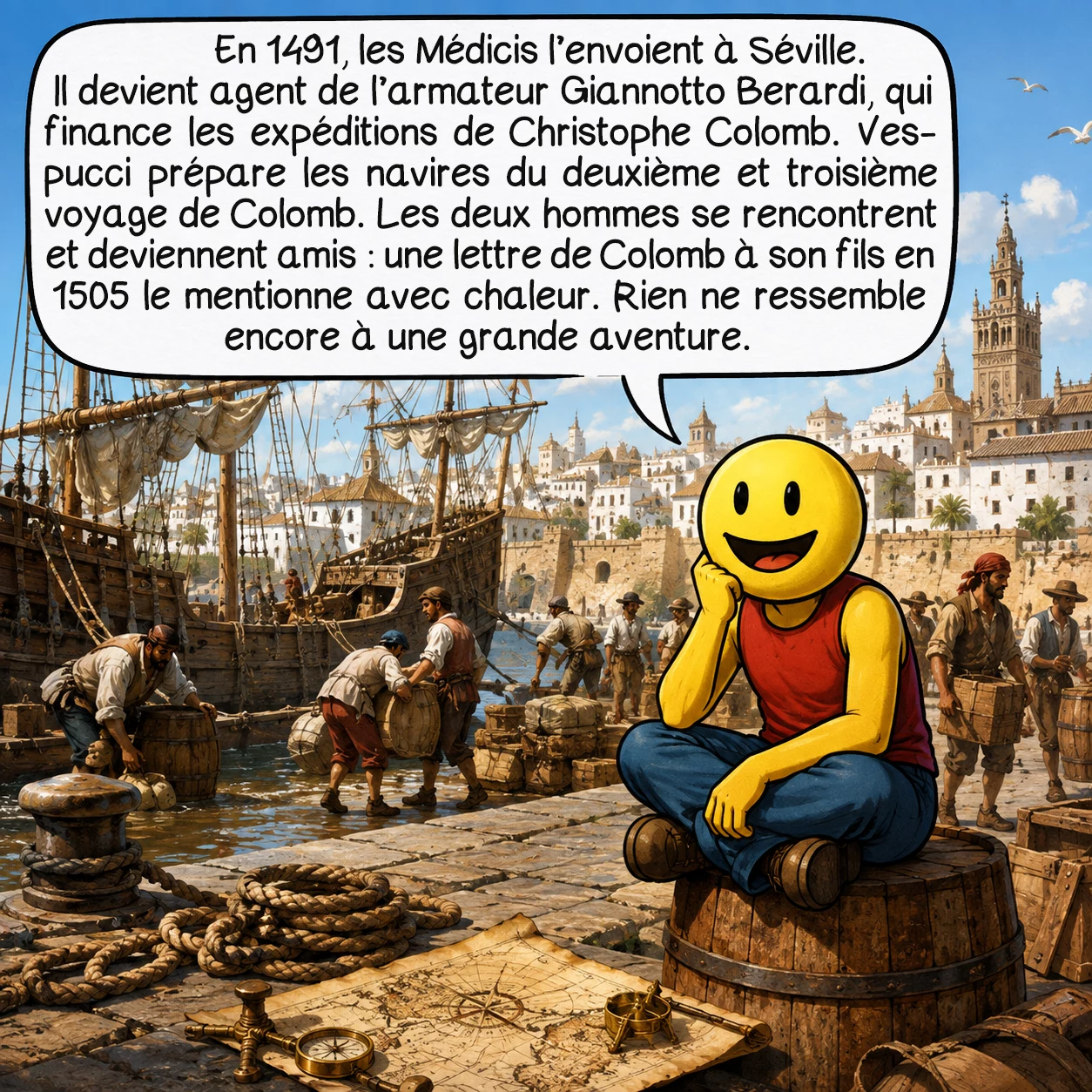 Amerigo Vespucci, case 3 sur 10