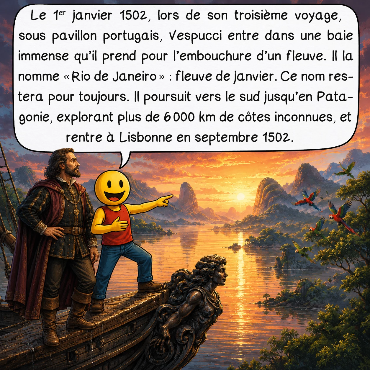 Amerigo Vespucci, case 6 sur 10