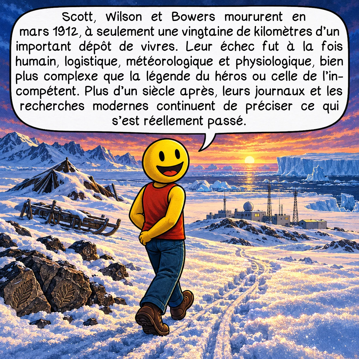 Robert Falcon Scott, case 10 sur 10