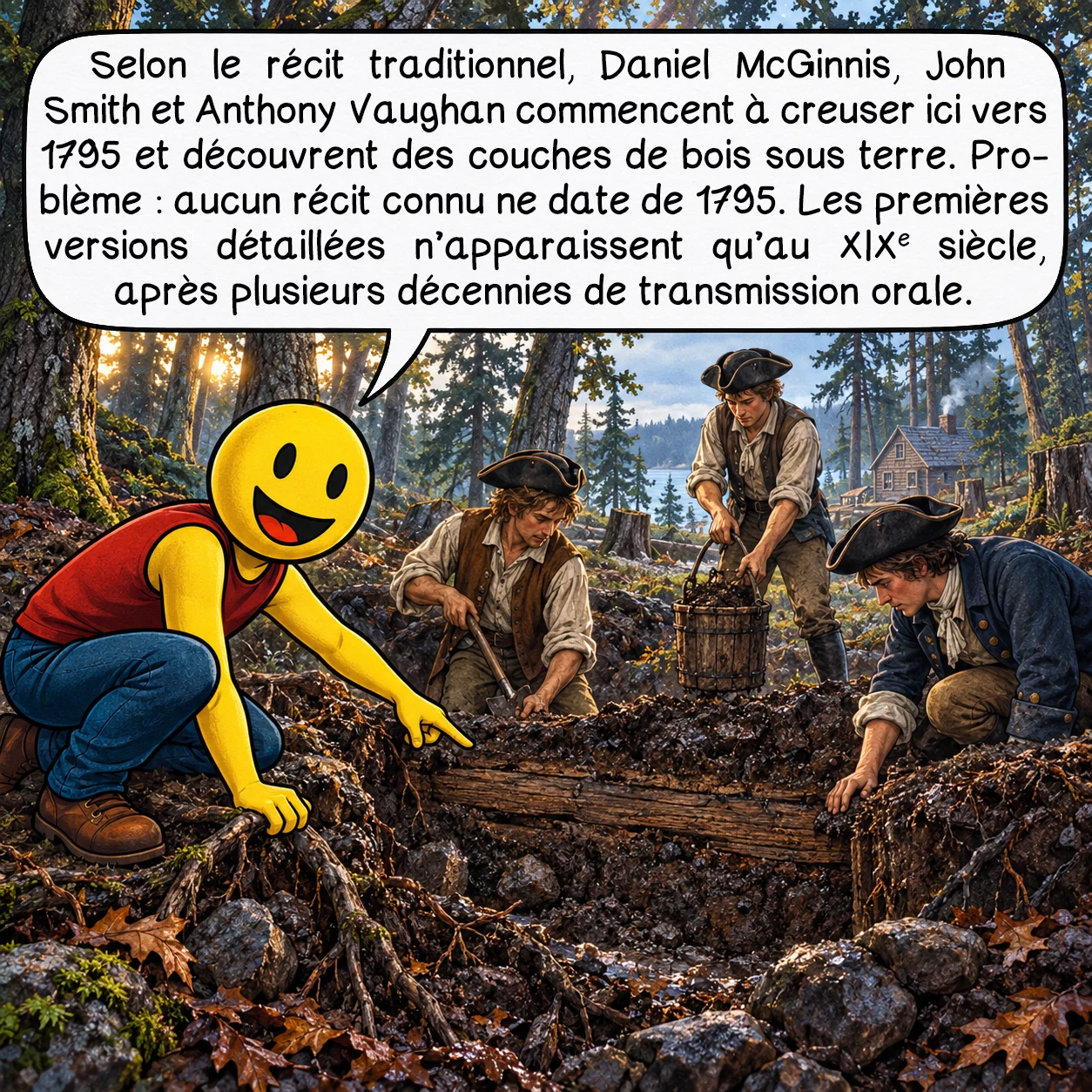 Le mystère de l’île aux Chênes, case 2 sur 10