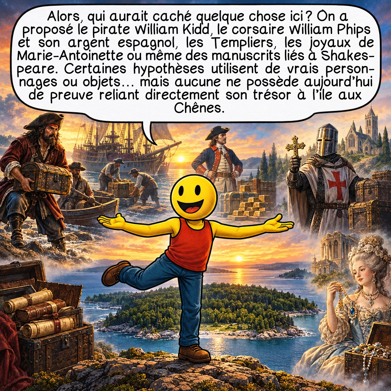Le mystère de l’île aux Chênes, case 8 sur 10