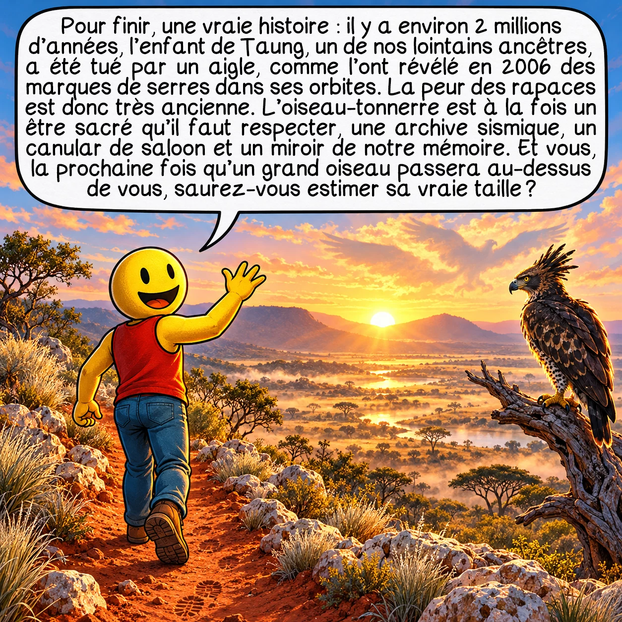 L’oiseau-tonnerre, case 10 sur 10