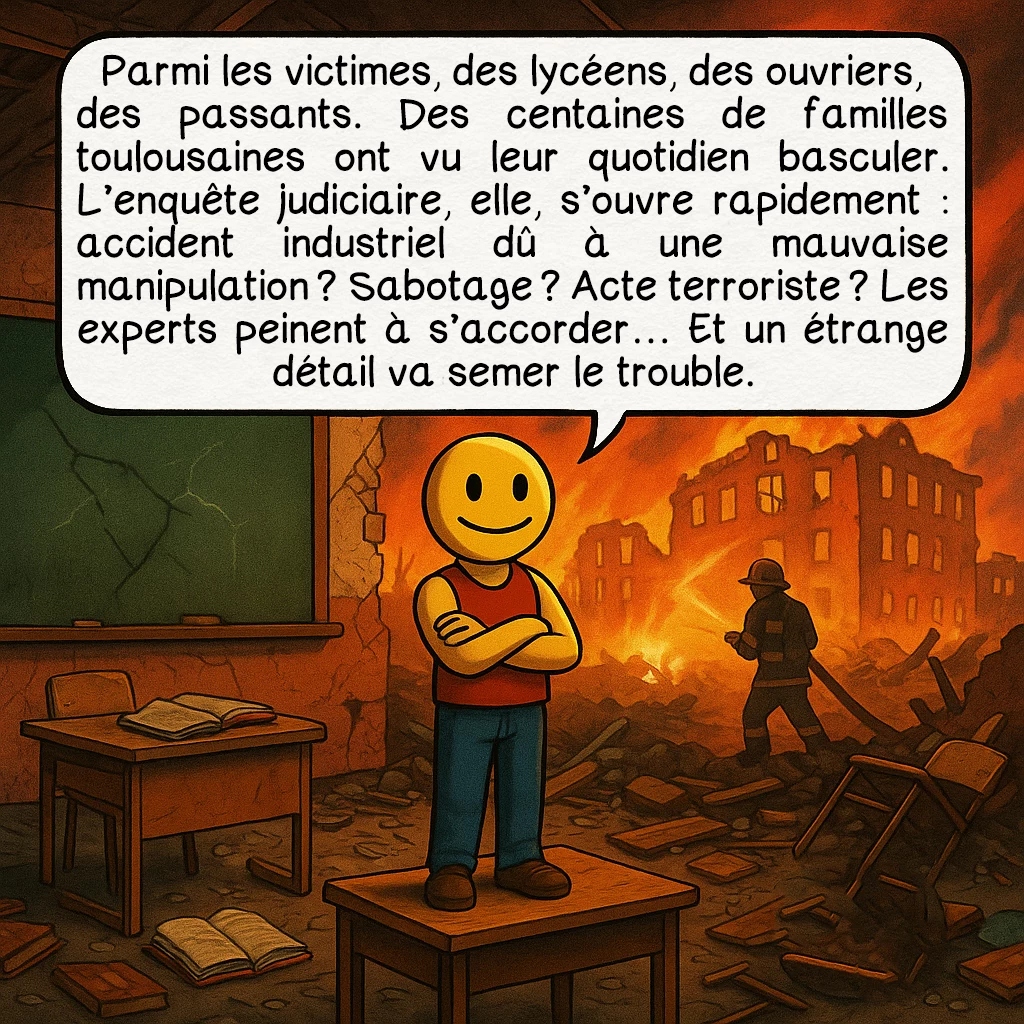 L’explosion de l’usine AZF de Toulouse, case 3 sur 10