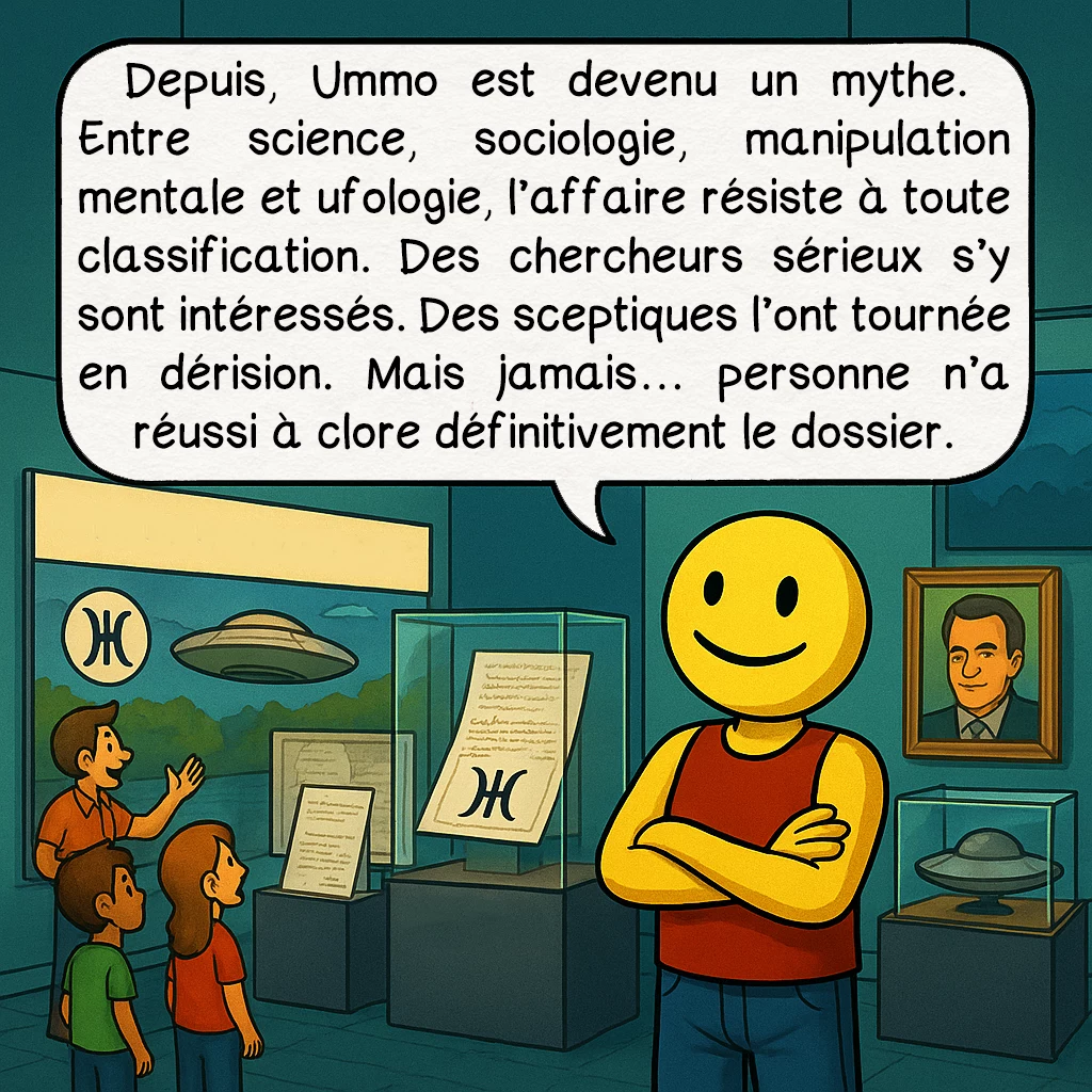 Ummo, case 9 : Depuis, Ummo est devenu un mythe. Entre science, sociologie, manipulation mentale et ufologie, l’affaire résiste à toute classification. Des chercheurs sérieux s’y sont intéressés. Des sceptiques l’ont tournée en dérision. Mais jamais… personne n’a réussi à clore définitivement le dossier.