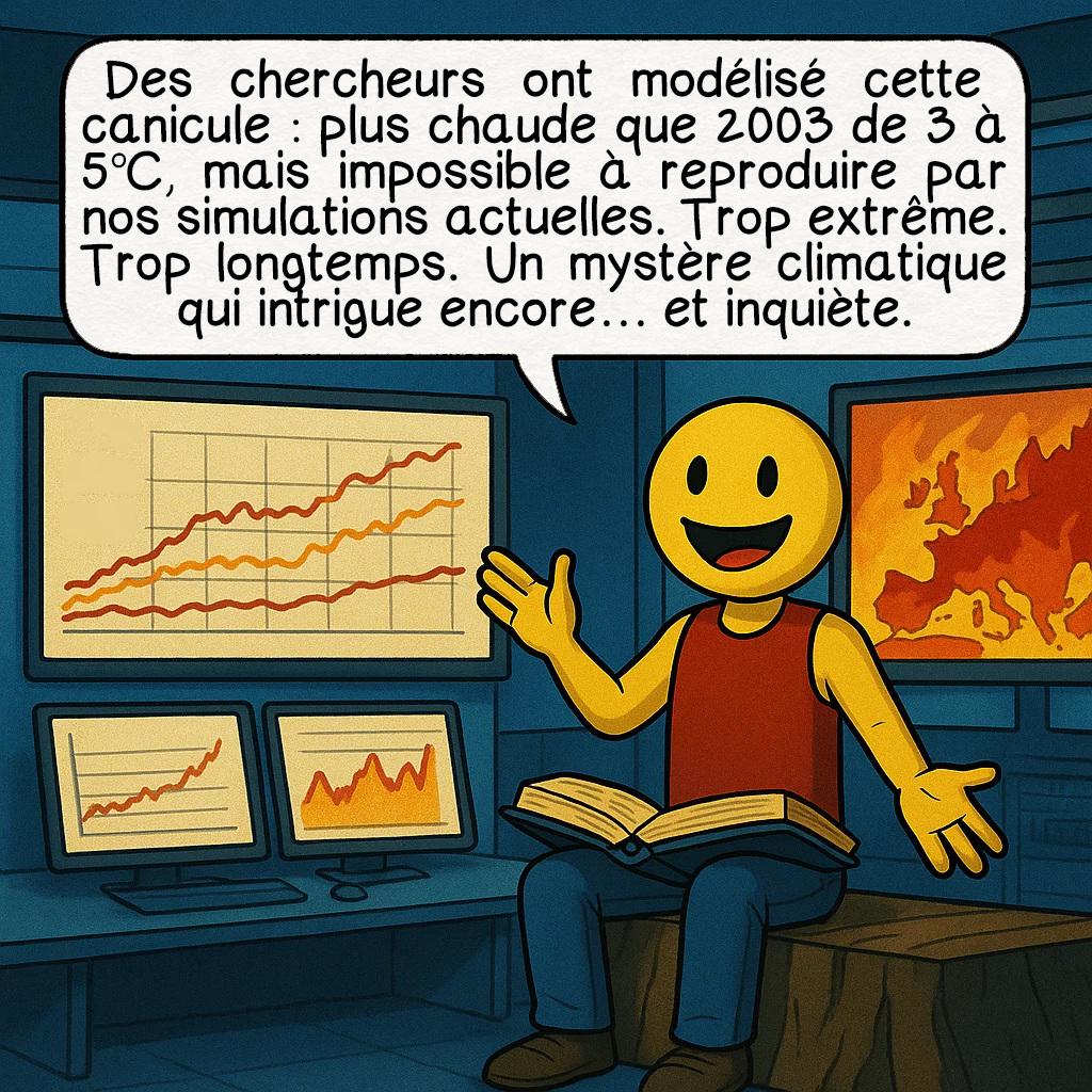 La canicule de 1540, case 9 : Des chercheurs ont modélisé cette canicule : plus chaude que 2003, mais impossible à reproduire par nos simulations actuelles. Trop extrême. Trop longtemps. Un mystère climatique qui intrigue encore… et inquiète.