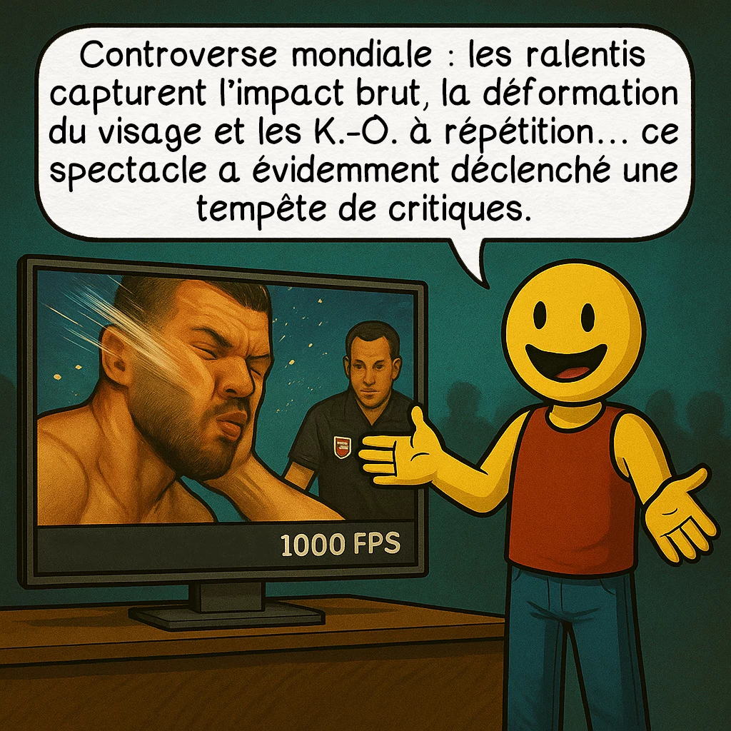Le slap fighting, case 8 : Controverse mondiale : les ralentis capturent l’impact brut, la déformation du visage et les K.-O. à répétition… ce spectacle a évidemment déclenché une tempête de critiques.
