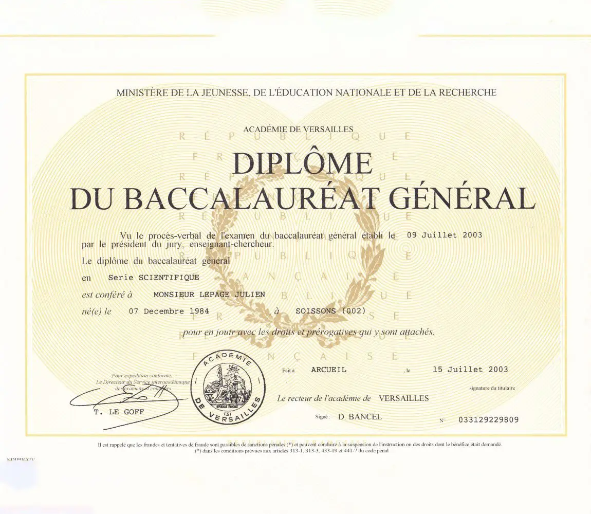 Baccalauréat