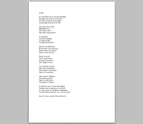 Vignette : À moi : Erwan Bracchi : Projet réalisé en 2007 avec <a href="http://werna.fr">Erwan Bracchi</a>.<br/> L'idée était de créer autour d'un thème…