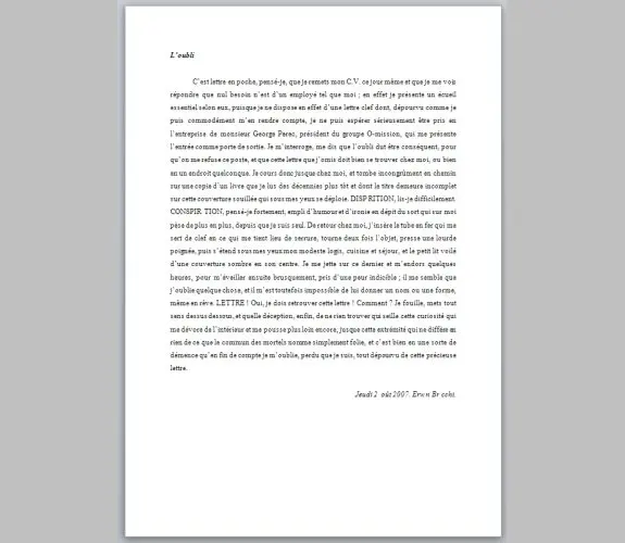 Vignette : L'oubli : Erwan Bracchi : Projet réalisé en 2007 avec <a href="http://werna.fr">Erwan Bracchi</a>.<br/> L'idée était de créer autour d'un thème…