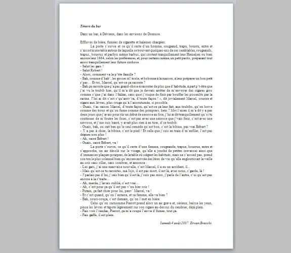 Vignette : Ténors du bar : Erwan Bracchi : Projet réalisé en 2007 avec <a href="http://werna.fr">Erwan Bracchi</a>.<br/> L'idée était de créer autour d'un thème…