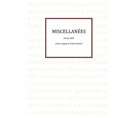 Vignette : Miscellanées
