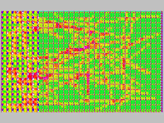 Vignette : Zone : Traitement d'un image aléatoire par zones.