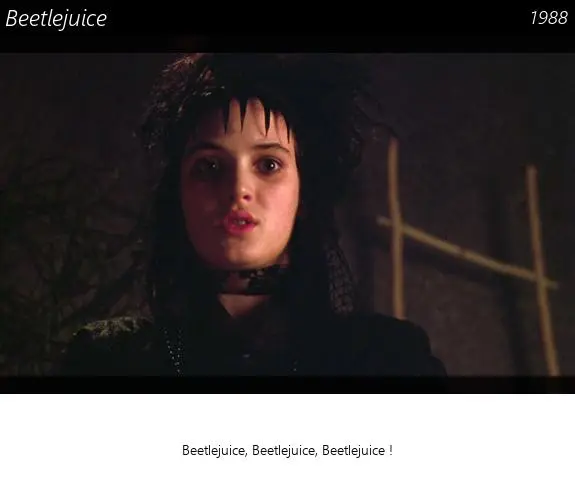 Vignette : Beetlejuice