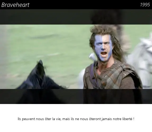 Vignette : Braveheart