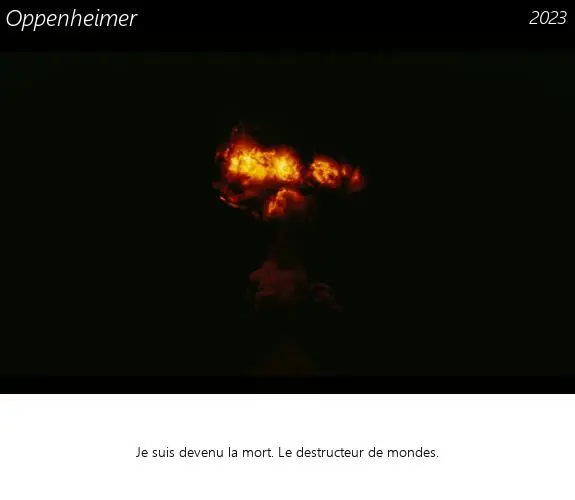 Vignette : Oppenheimer