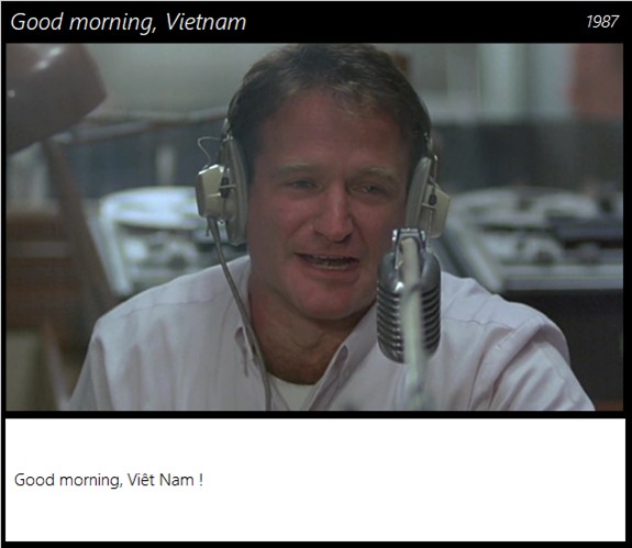 Good morning, Vietnam