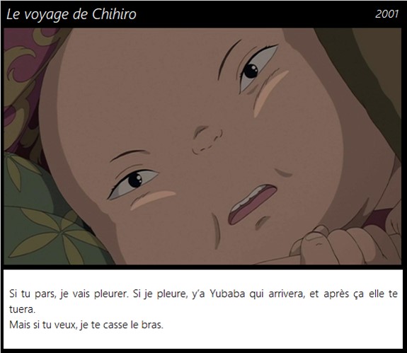 Le voyage de Chihiro