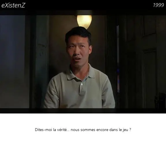 Vignette : eXistenZ