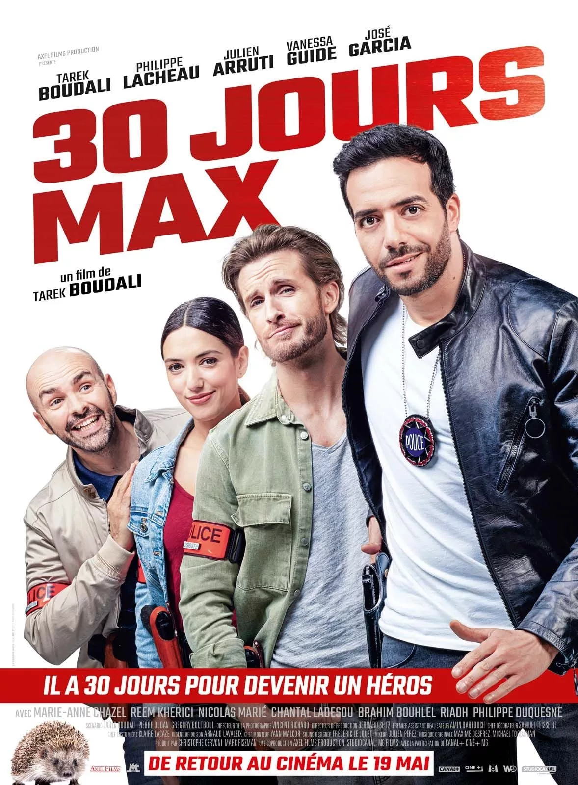 Illustration de critique : 30 jours max : Rayane est un jeune flic trouillard et maladroit sans cesse moqué par les autres policiers. Le jour où son médecin lu…
