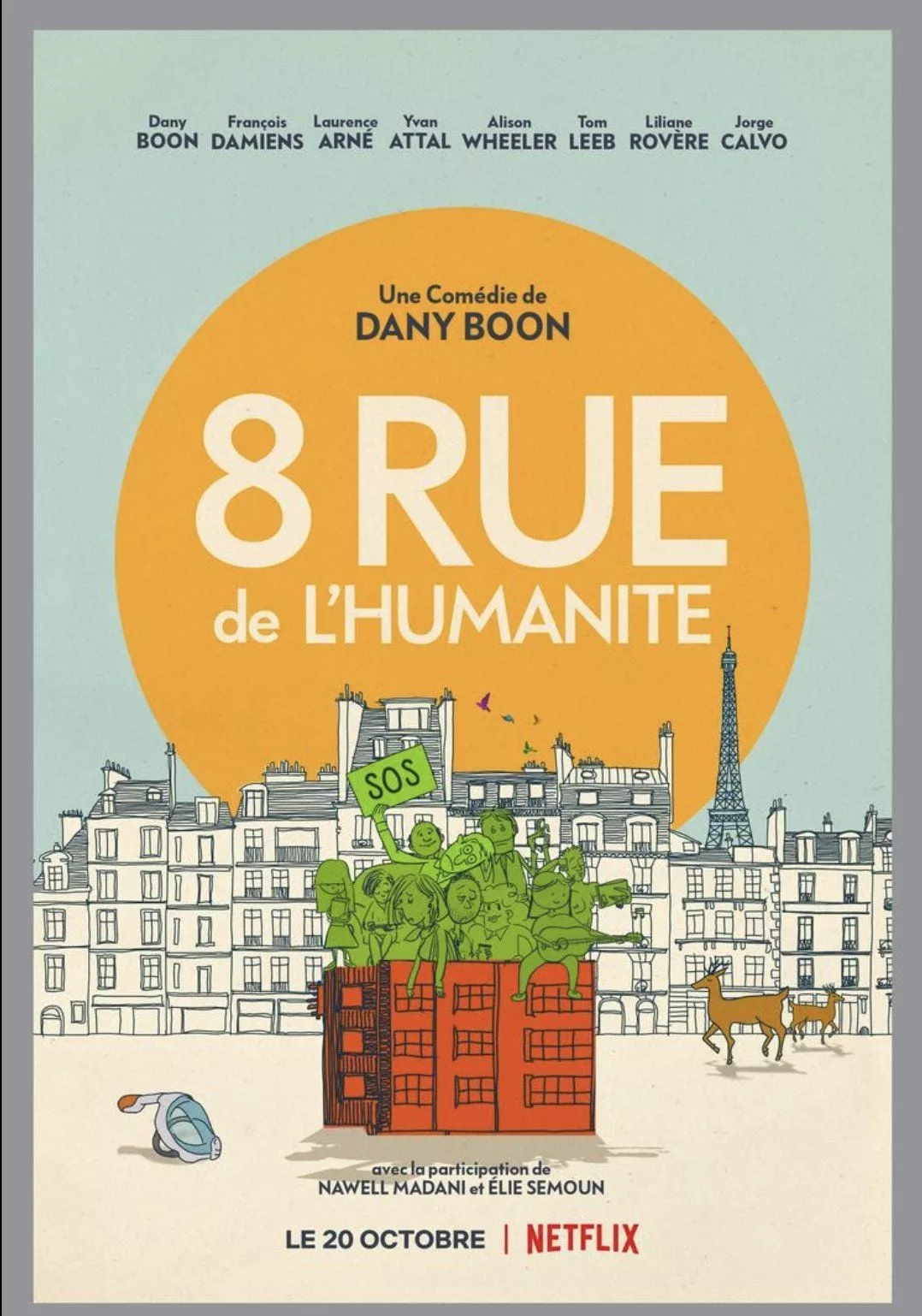Illustration de critique : 8 rue de l'Humanité : Les rues de Paris sont vides et silencieuses. Alors que certains ont préféré fuir la capitale, sept familles sont res…
