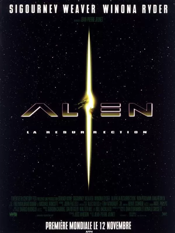 Illustration de critique : Alien, la résurrection : Deux cents ans après la mort de l'officier Ripley, une équipe de généticiens ressuscite la jeune femme en croisant so…