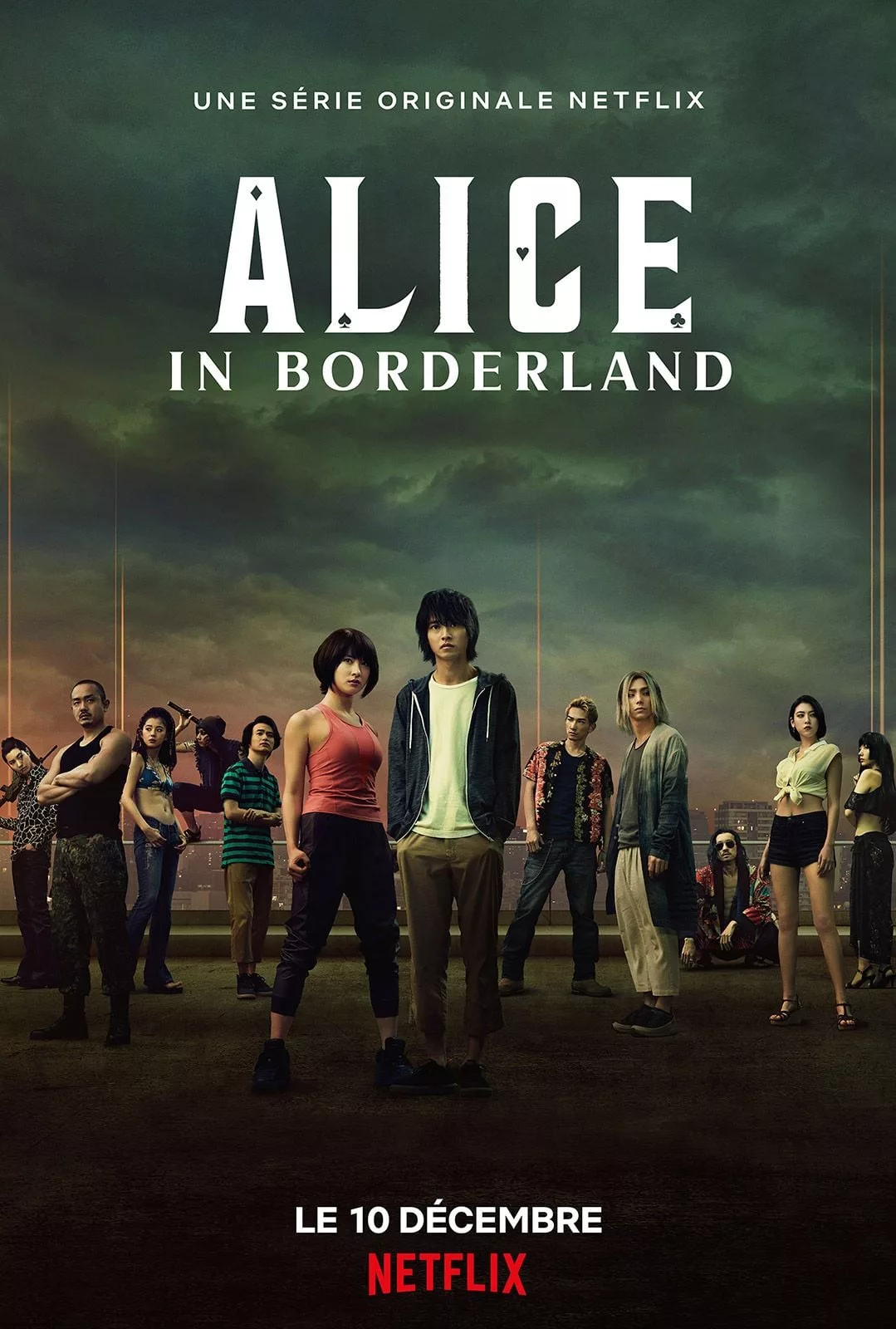 Illustration de critique : Alice in borderland (saison 3) : Un jeune homme passionné de jeux vidéo se retrouve avec ses deux amis dans un Tokyo alternatif où ils doivent dispute…