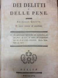 Des délits et des peines