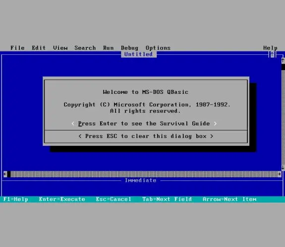 Vignette : QBasic